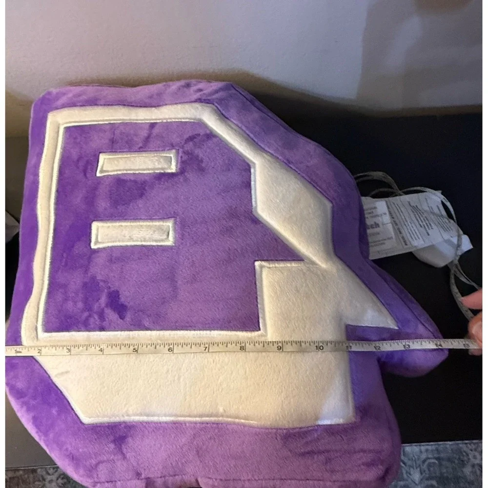 Official Twitch Glitch Logo Plush Pillow Purple Gamer Streaming Room Decor 2023